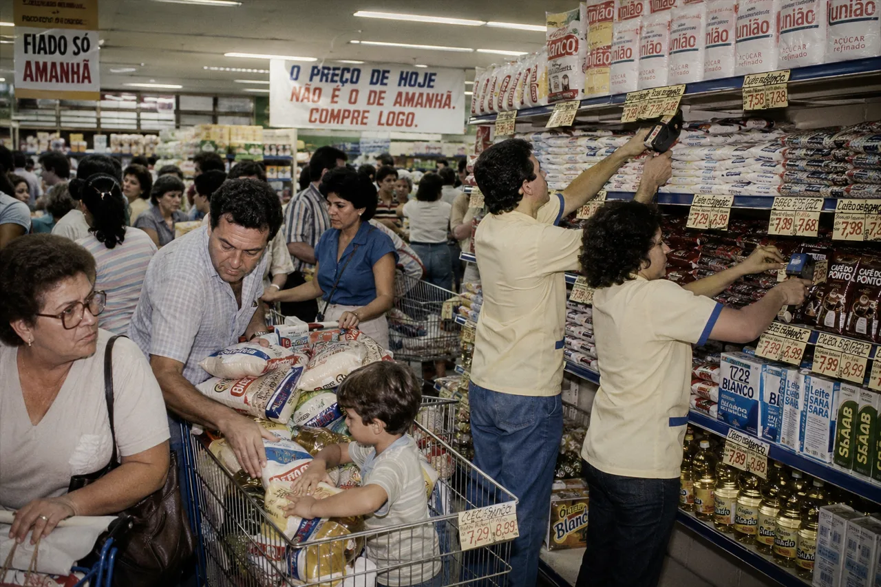 Quando o brasileiro corria ao mercado porque o preço mudava no mesmo dia